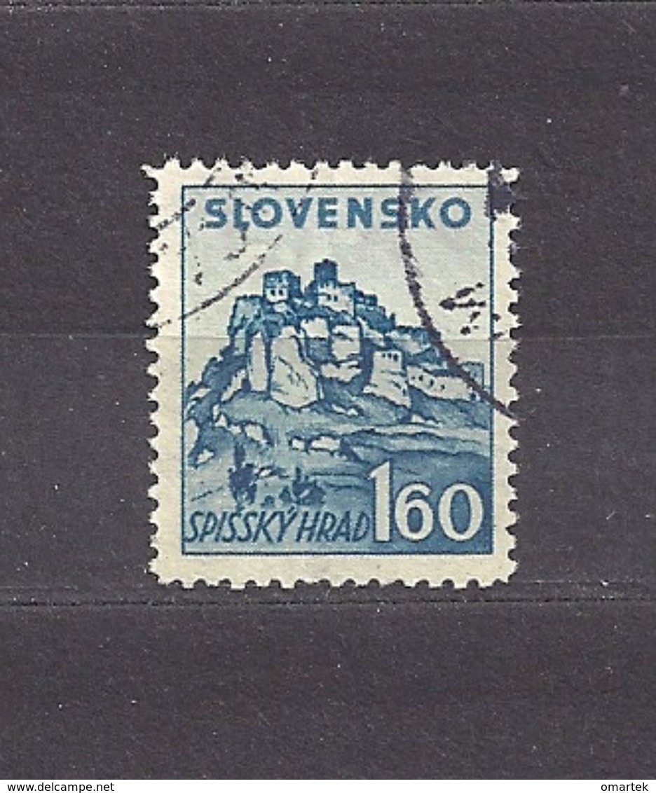 Slovakia Slowakei 1941 Gest ⊙ Mi 83 Sc 60 Slovakian Castles. SLOVENSKO. Schlösser Und Burgen. C1 - Gebraucht