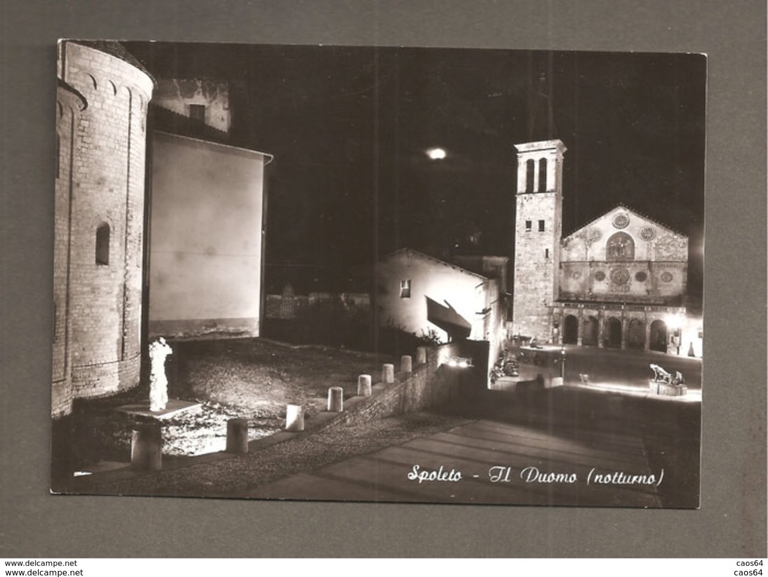 SPOLETO IL DUOMO NOTTURNO CARTOLINA  NON VIAGGIATA - Altri & Non Classificati