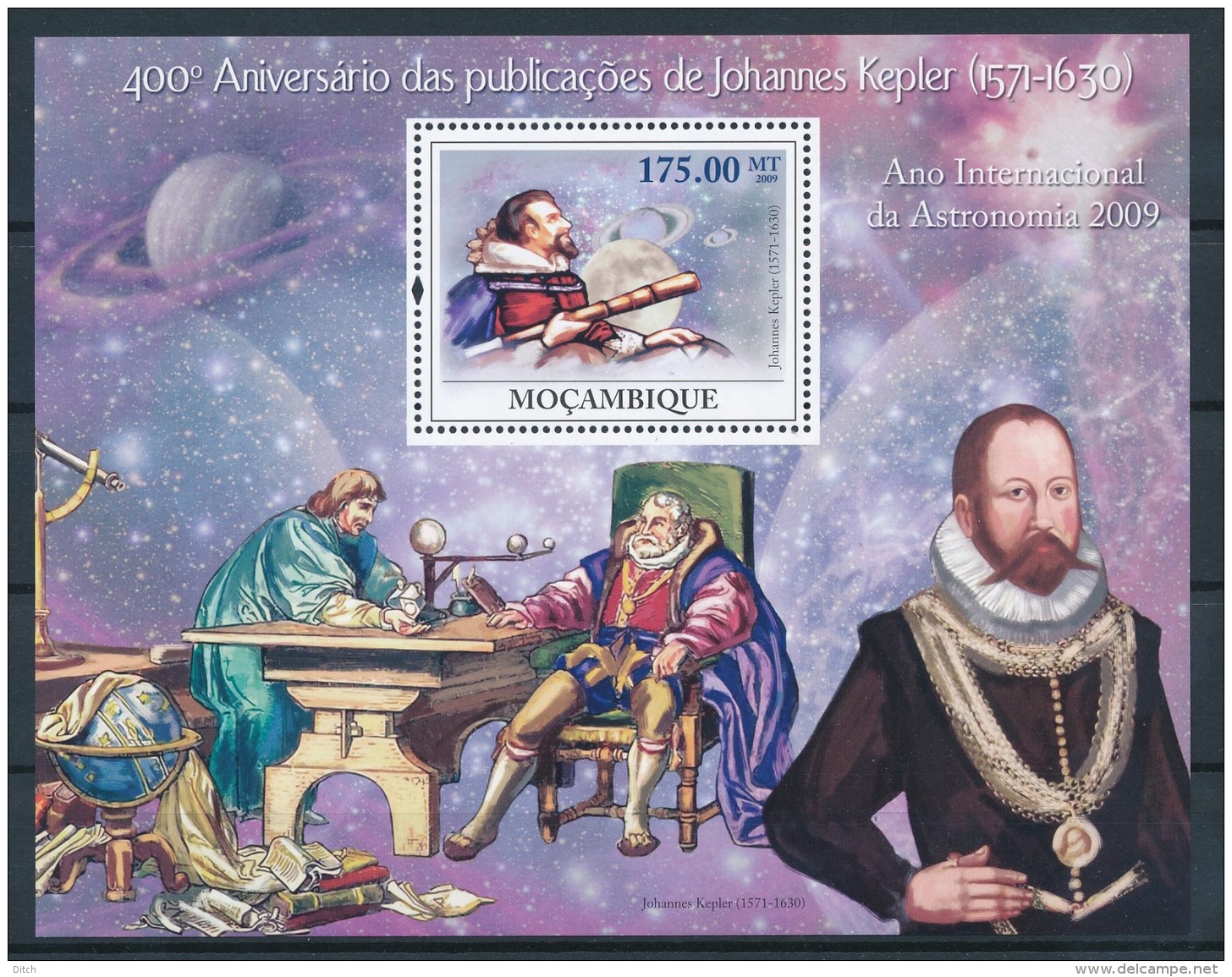 D- [401276] **/Mnh-Mozambique 2008 - 400ème Anniversaire Des Publication De Johannes Kepler - Astronomie