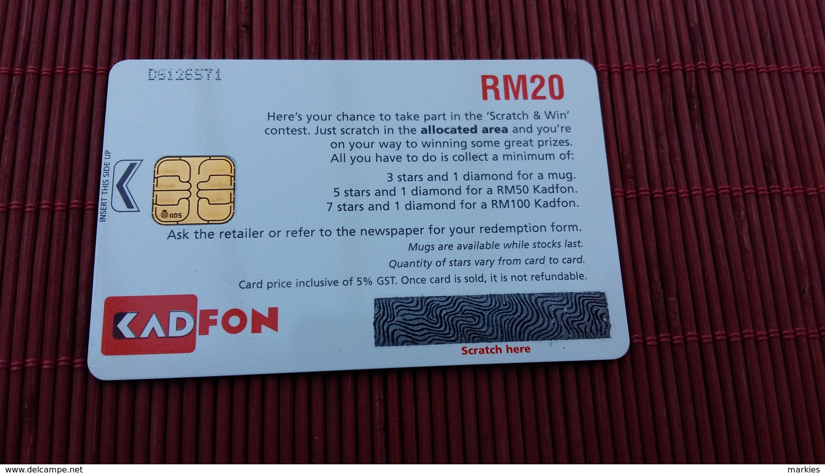 Phonecard Malaysia Fish With Unscratch On Backside Used 2 Scans - Other – Asia