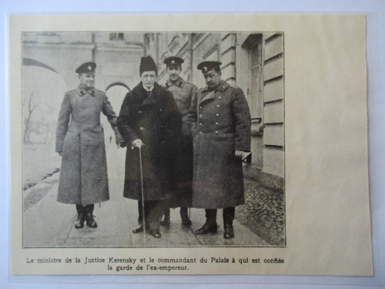 1917 - Tsarskoïe Selo  Revolution Russe Alexandre Kerenski -   Керенский - Coupure De Presse Originale (Encart Photo) - Documents Historiques