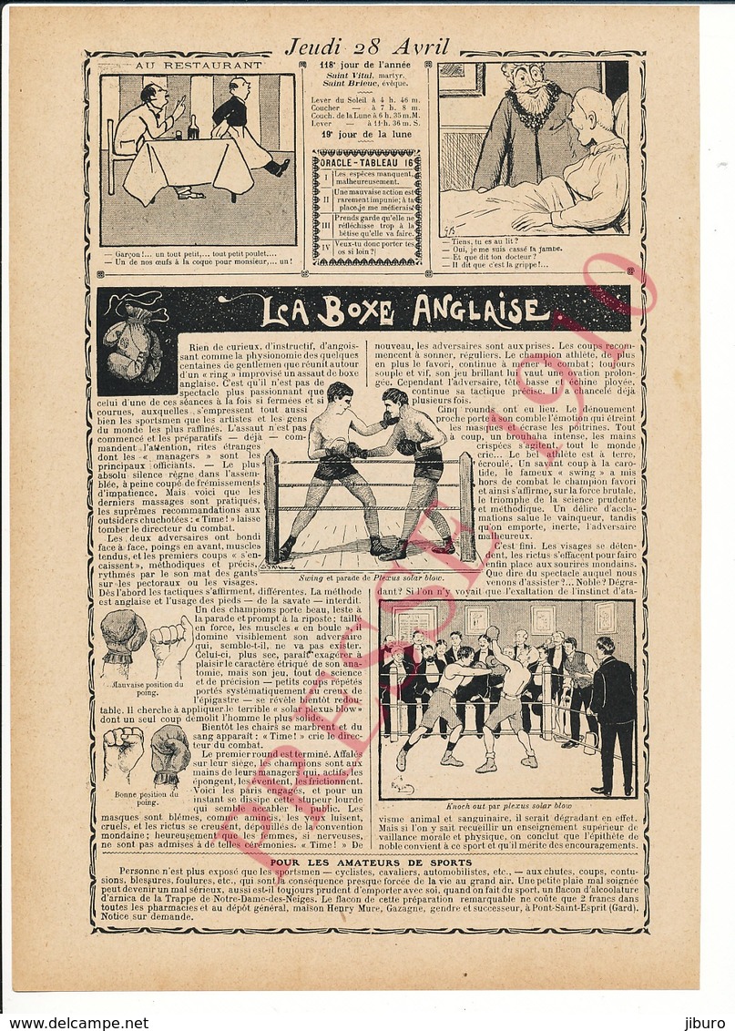 2 Scans De 1910 Le Mauvais Cocher Fiacre De La Compagnie Générale Rue Du Faubourg Saint-Denis Sport Boxe Anglaise 216CH6 - Unclassified