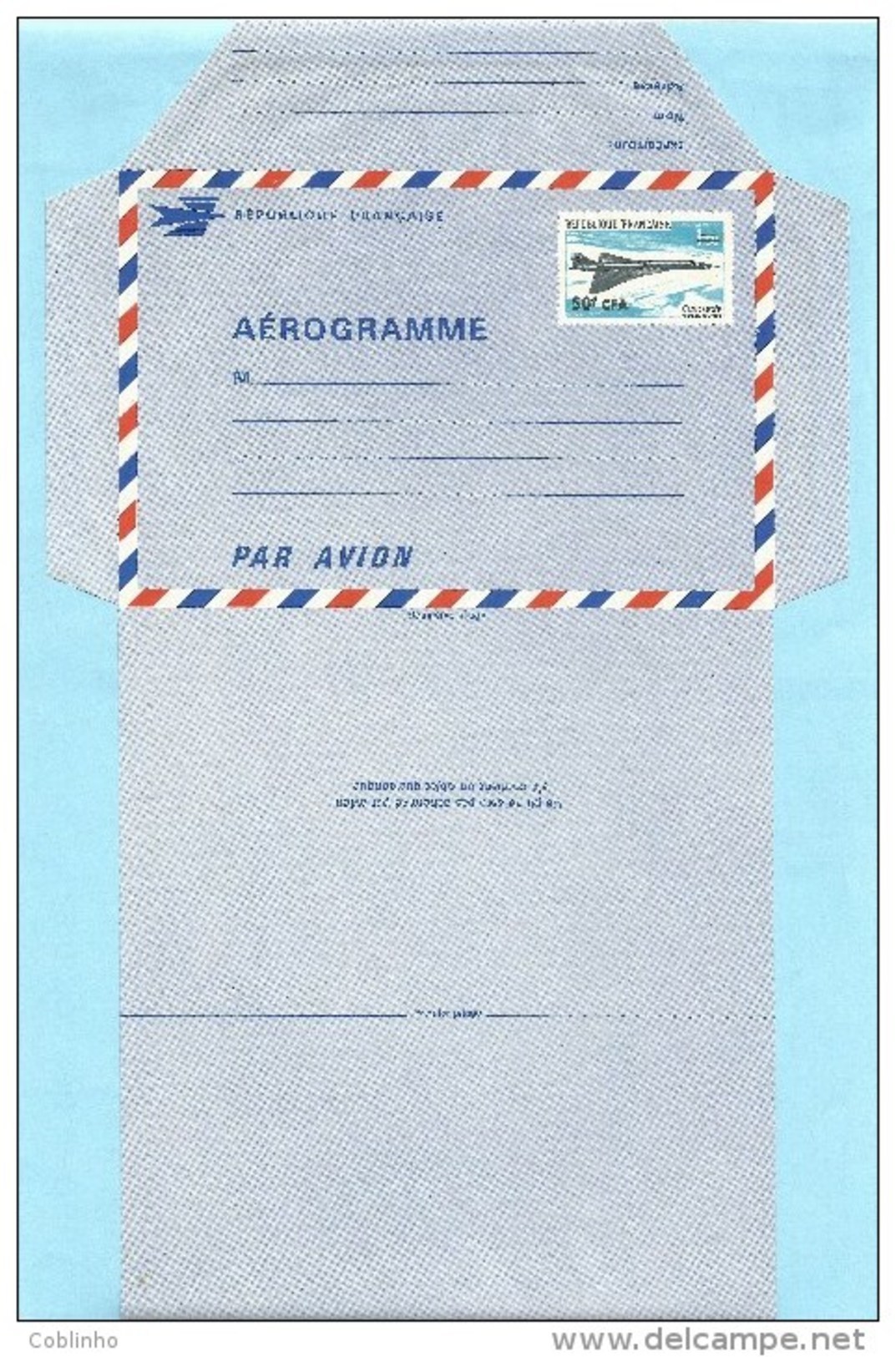 REUNION - Aérogramme 1 - Other & Unclassified