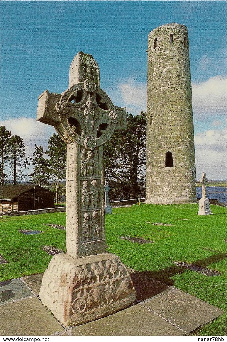 CPM Clonmacnoise, Co Offaly, High Cross And Round Tower - Offaly