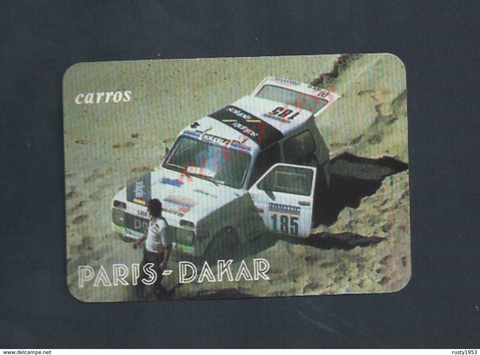 ANCIEN PETIT CALENDRIER 1989 LISBOA PORTUGAL AUTOMOBILE DE COURSE  PARIS DAKAR CARROS : - Petit Format : 1981-90