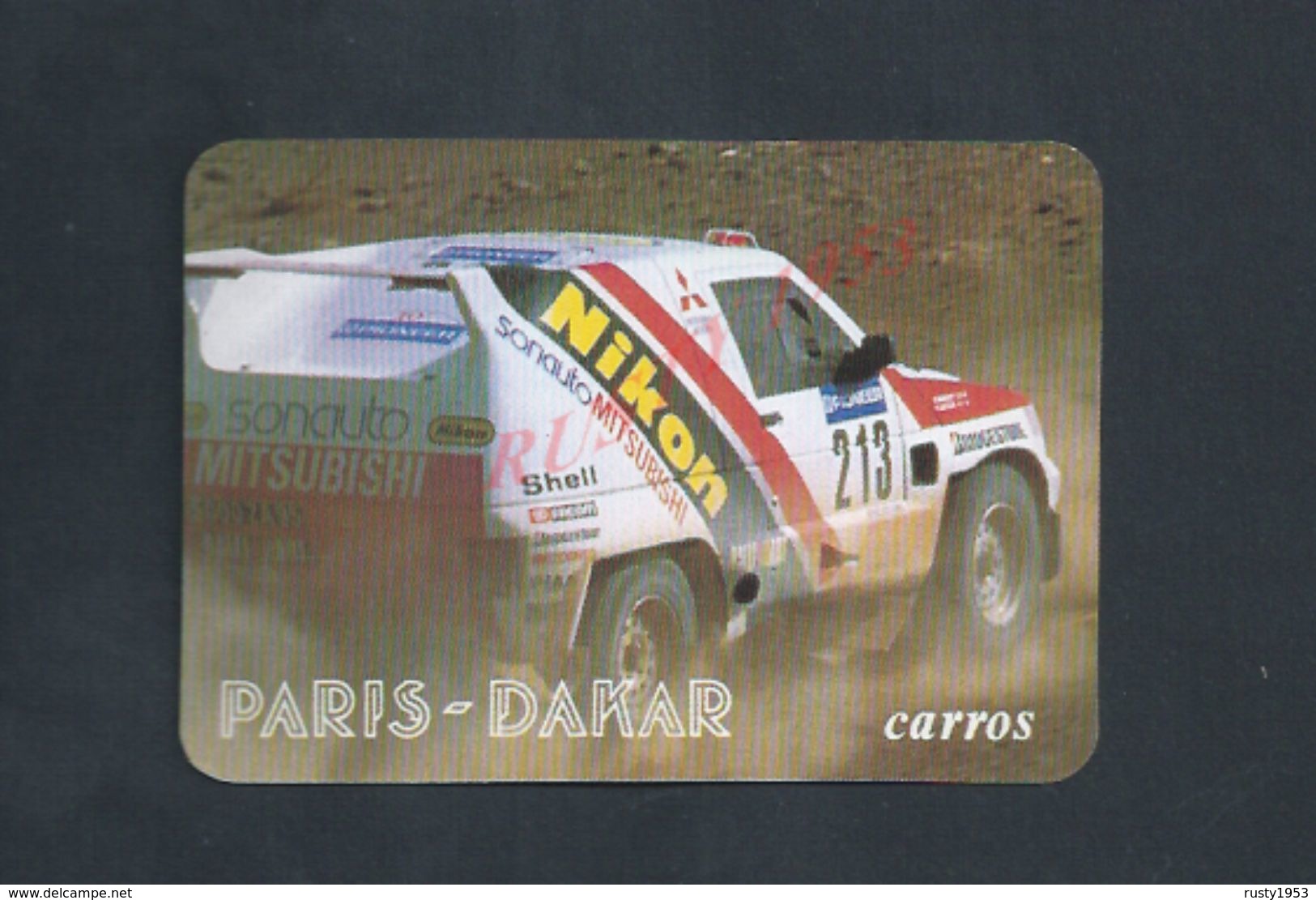 ANCIEN PETIT CALENDRIER 1989 LISBOA PORTUGAL AUTOMOBILE DE COURSE  PARIS DAKAR CARROS : - Petit Format : 1981-90