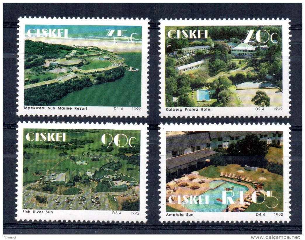 Ciskei - 1992 - Hotels - MNH - Ciskei