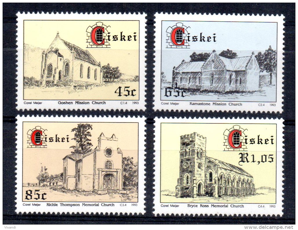 Ciskei - 1993 - Churches &amp; Missions - MNH - Ciskei