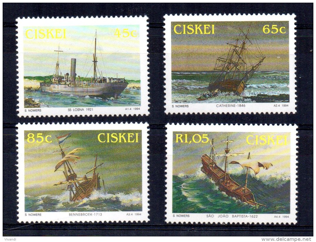 Ciskei - 1994 - Shipwrecks - MNH - Ciskei