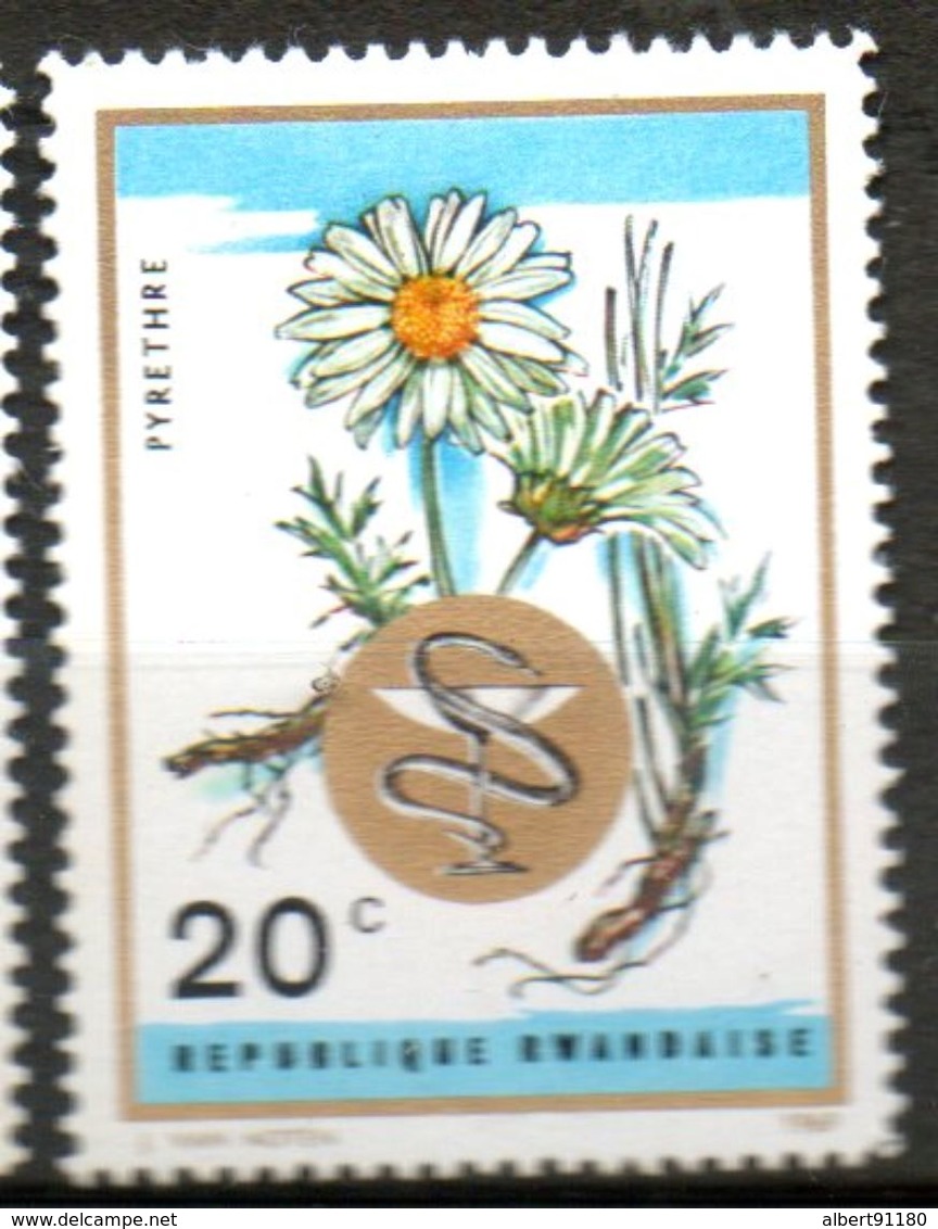 RWANDA   Pyrèthre 1969 N° 311 - Oblitérés