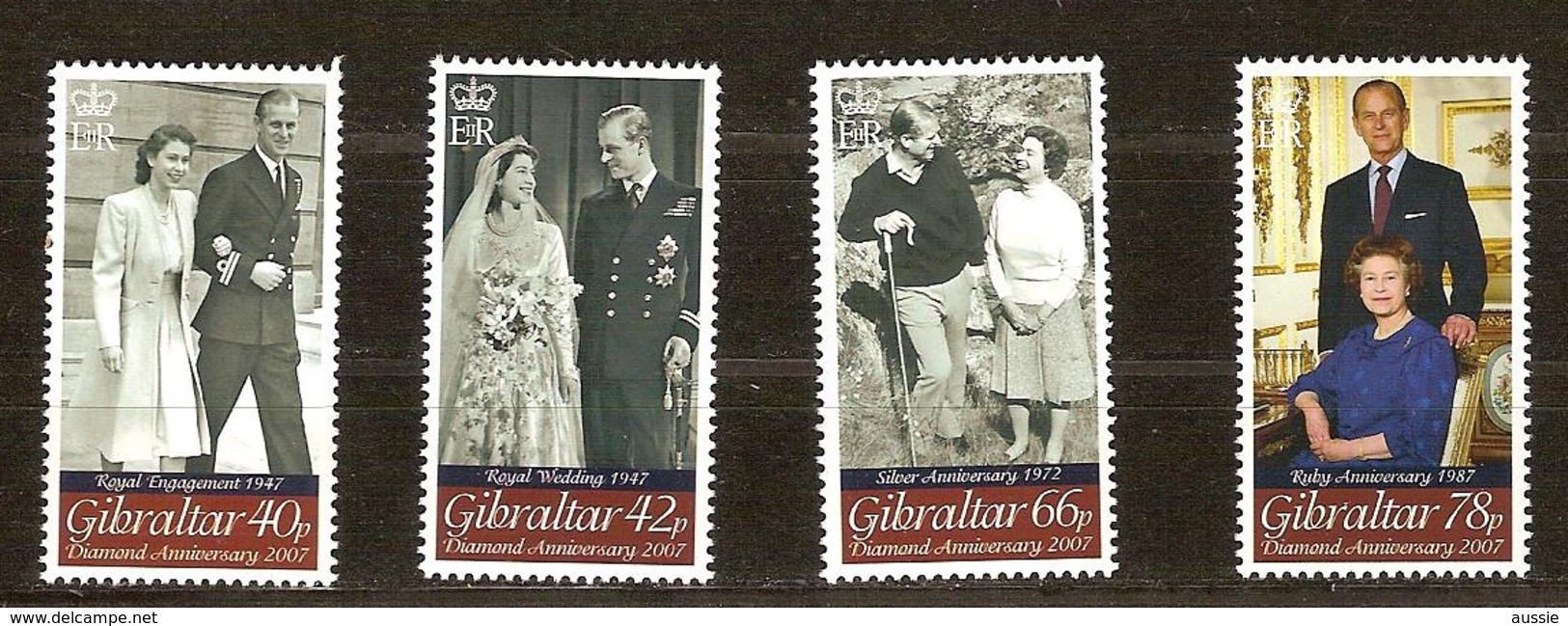 Gibraltar 2007  Yvertn° 1193-1196 ***  MNH Cote 9 Euro - Gibraltar