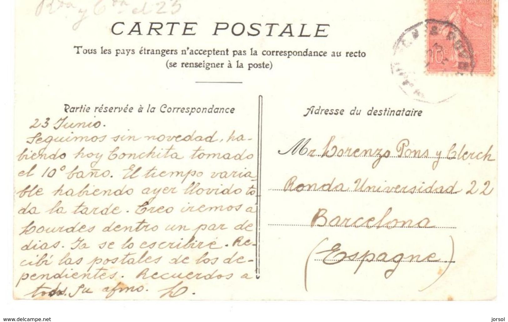 POSTAL   SALIES DE BÉARN  - FRANCIA  -SAUVETERRE-EL PUENTE VIEJO  (SAUVETERRE-LE PONT VIEUX ) - Otros & Sin Clasificación