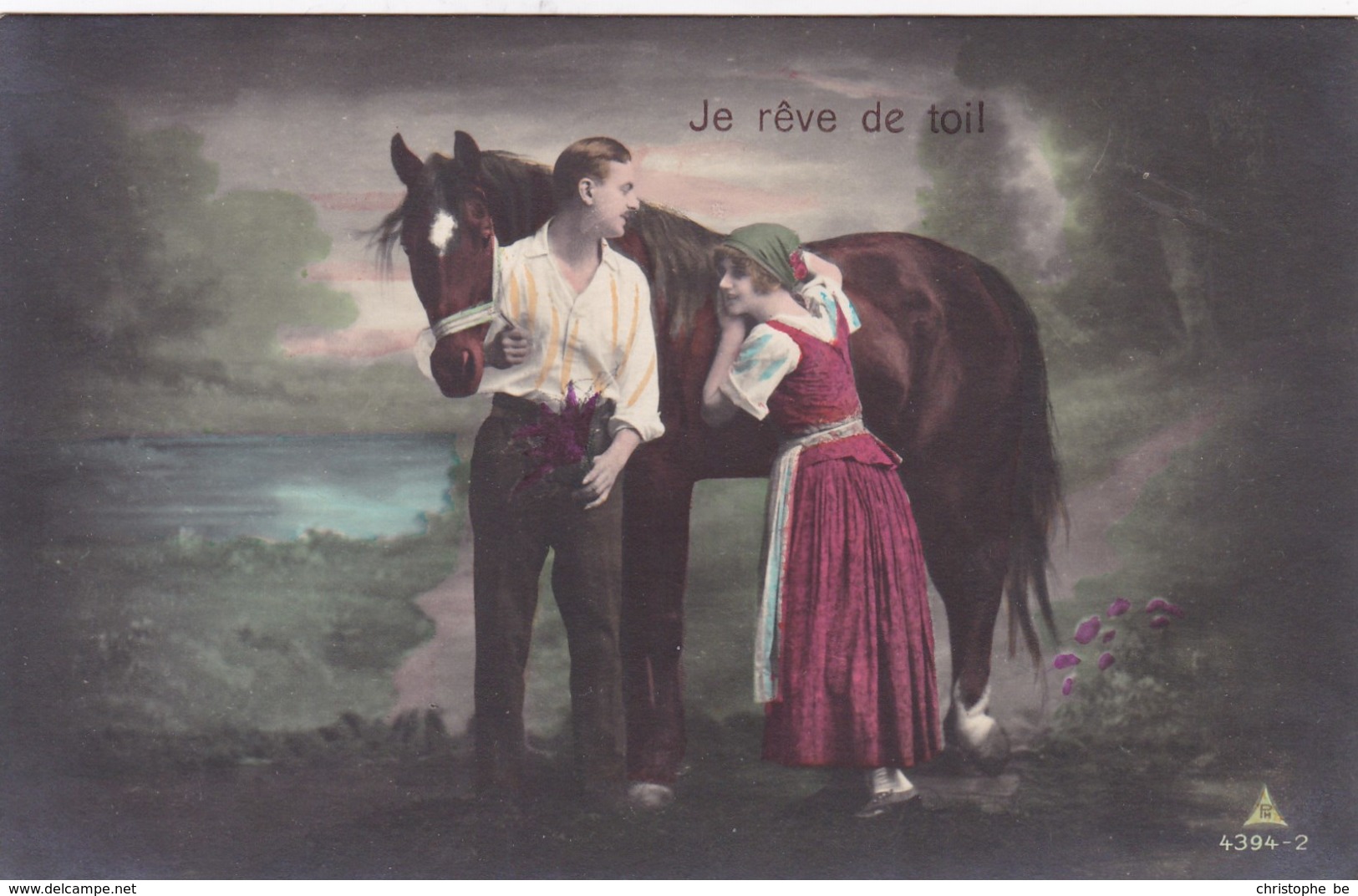 Je Rêve De Toi! Couple Avec Cheval, Horse, Paard (pk43601) - Couples