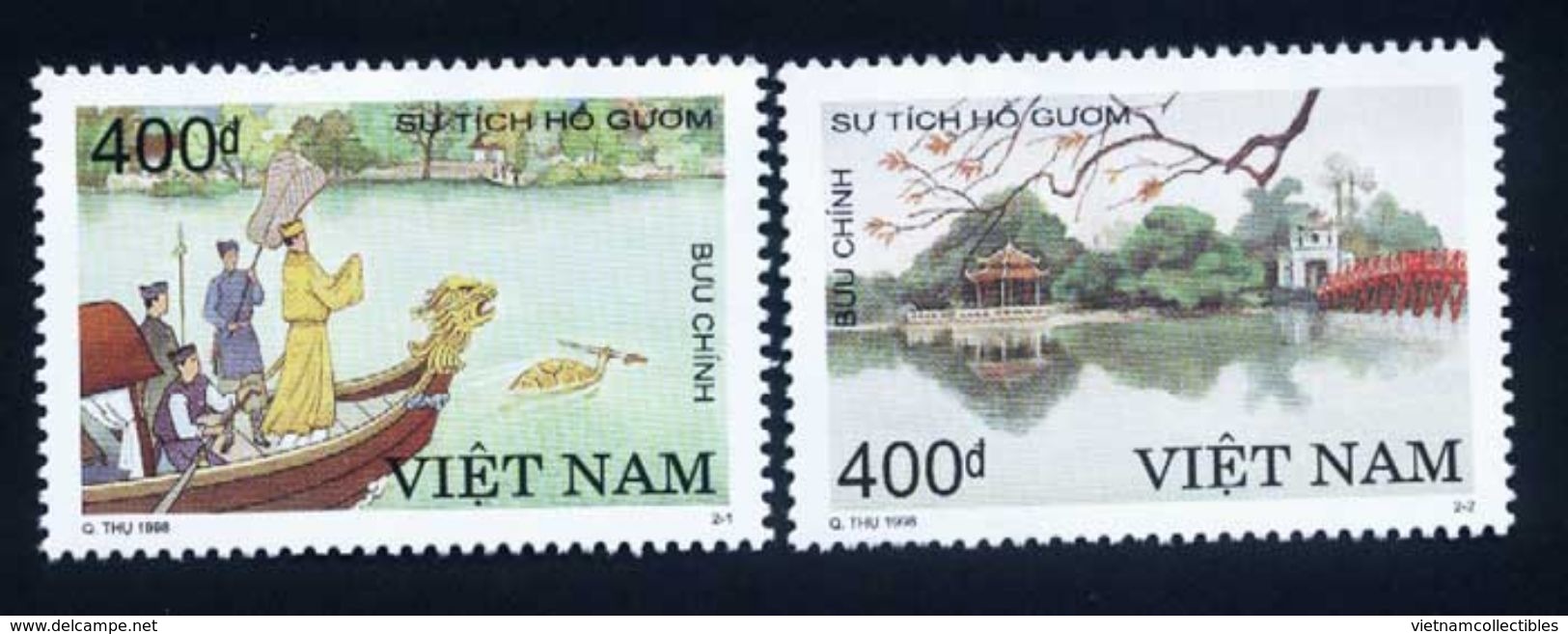 Vietnam Viet Nam MNH Perf Stamps 1998 : Vietnamese Legend / Costume / Dragon Boat / Lake / The Huc Bridge (Ms788) - Viêt-Nam