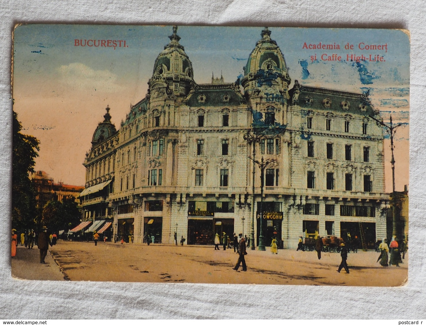 Romania Bucuresti Academia De Comert Si Caffe High-Life 1914   A 170 - Romania