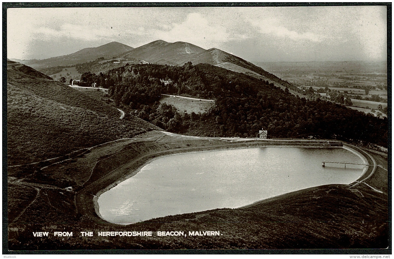 RB 1200 -  Early Real Photo Postcard - View From The Herefordshire Beacon Malvern Worcestershire - Sonstige & Ohne Zuordnung
