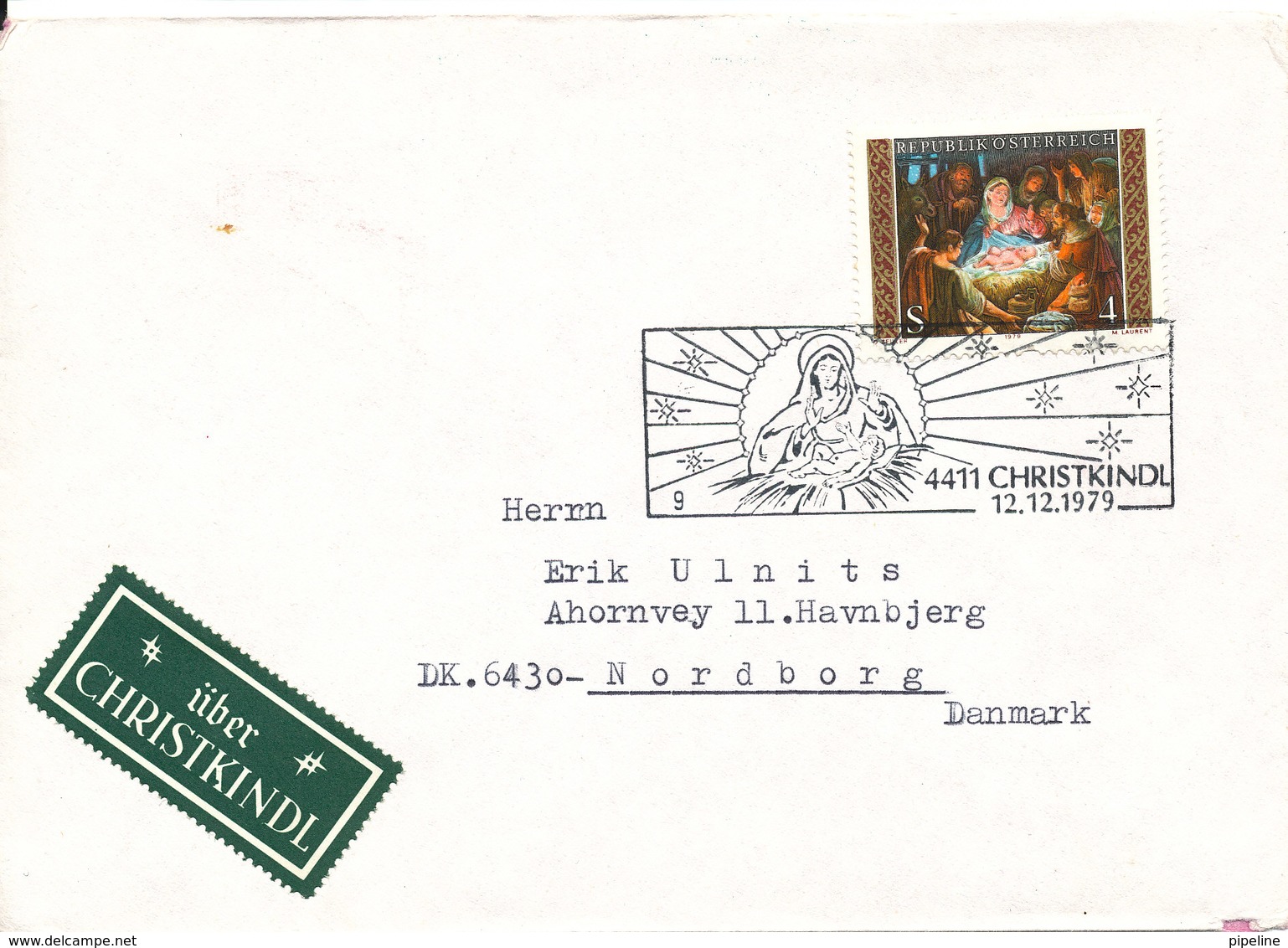 Austria Cover ChristKindl 12-12-1979 Sent To Denmark - Lettres & Documents