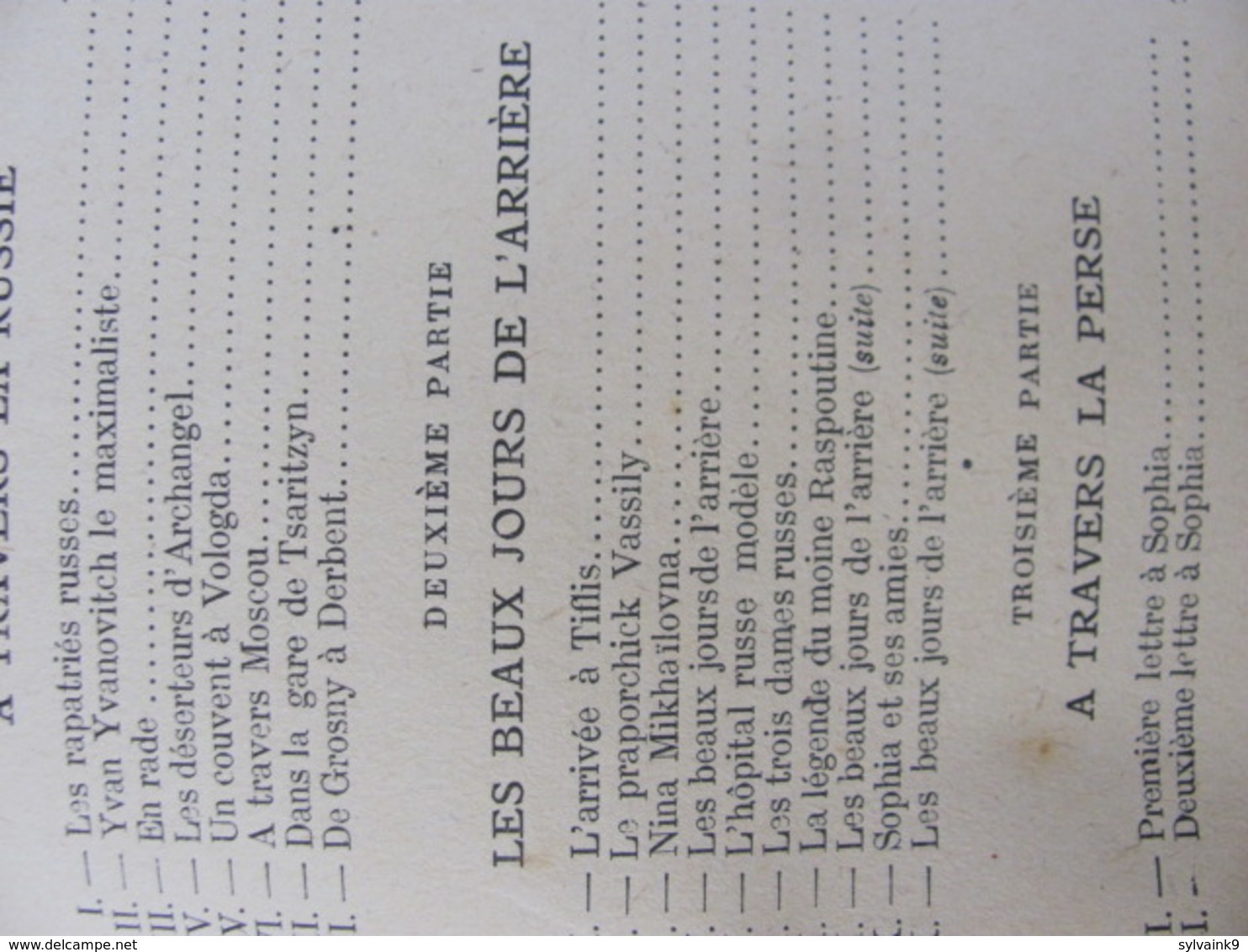 1919 Emile Zavie D Archangel Au Golfe Persique Russie Perse Caucase Ourmiah Bagdad Bassorah Kanikine Ecbatane Kasvine - 1901-1940