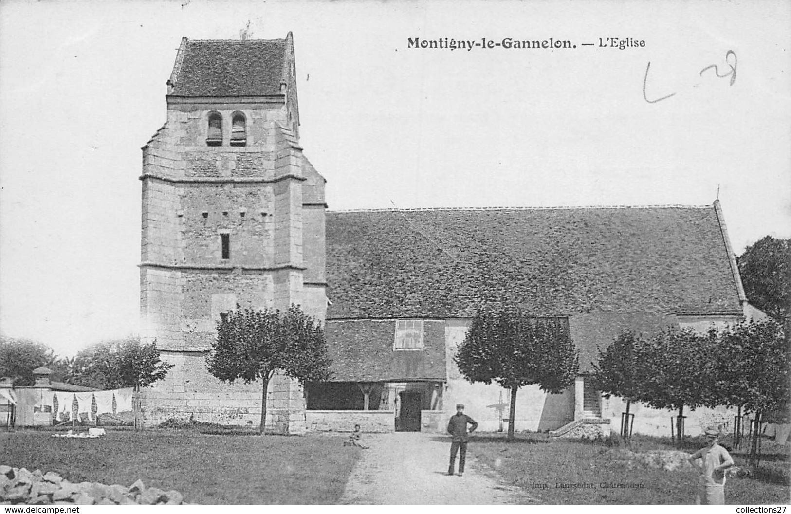 28-MONTIGNY-LE-GANNELON- L'EGLISE - Montigny-le-Gannelon