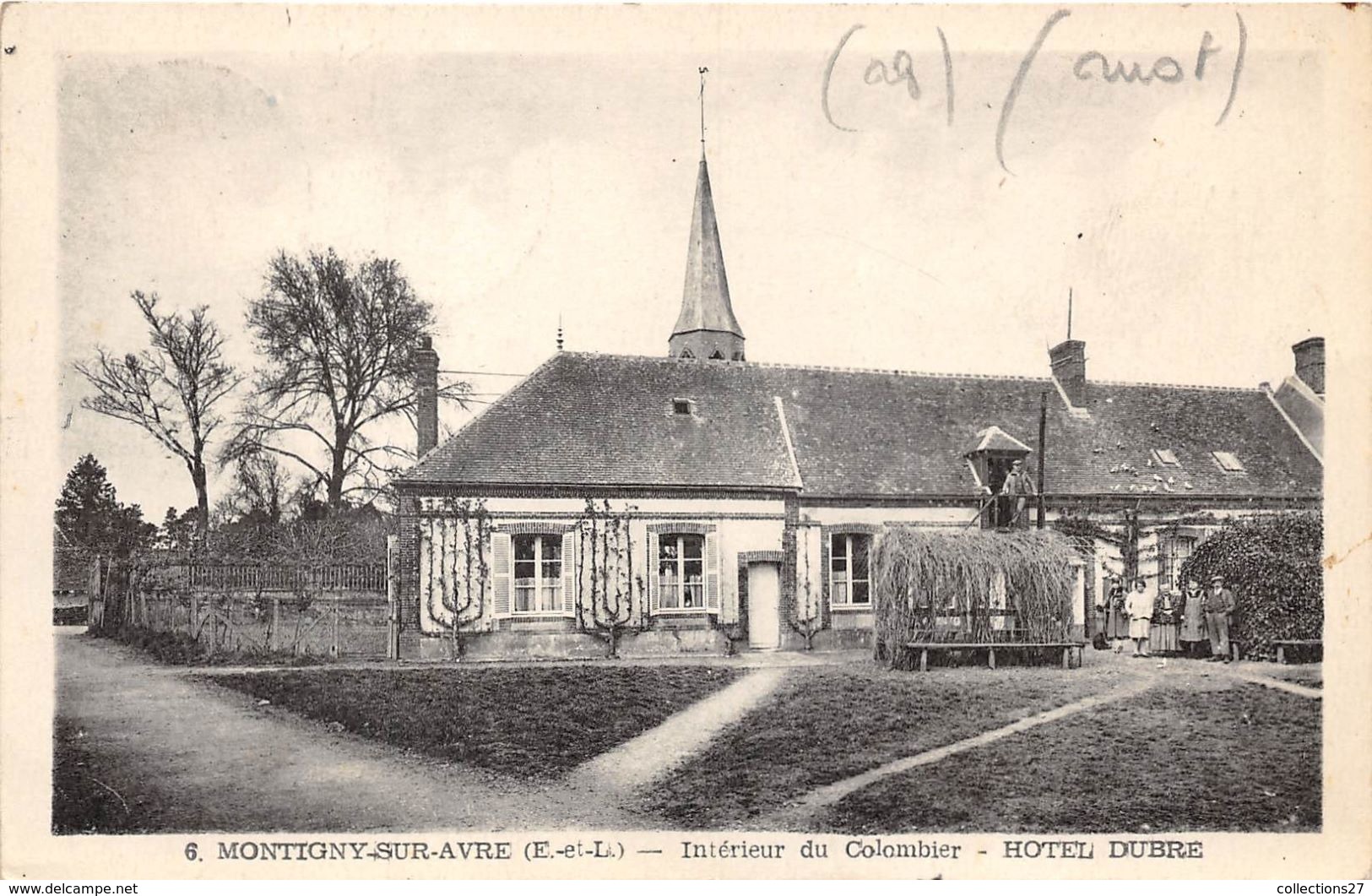 28-MONTIGNY-SUR-AVRE- INTERIEUR DU COLOMBIER- HÔTEL DUBRE - Montigny-sur-Avre