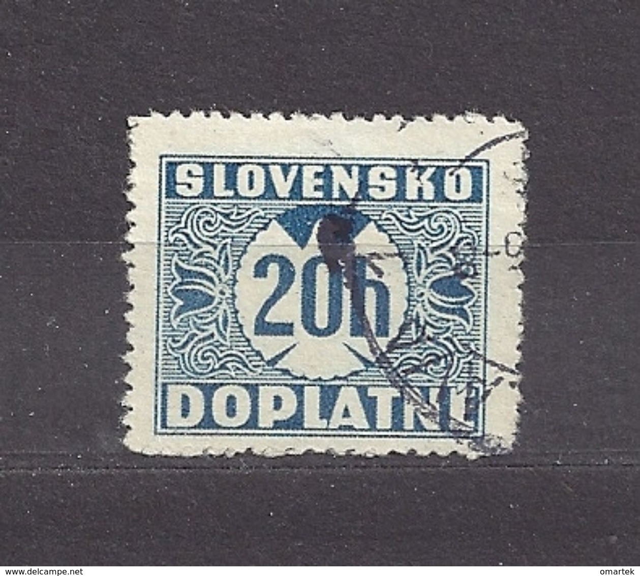 Slovakia Slowakei 1940 Gest ⊙ Mi 15 Sc J 15 Postage Due. Portomarken. SLOVENSKO. - Oblitérés