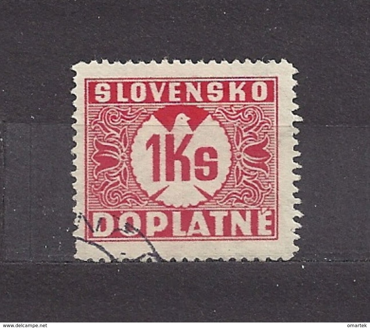 Slovakia Slowakei 1940 Gest ⊙ Mi 20 Sc J 20 Postage Due. Portomarken. SLOVENSKO. - Gebraucht