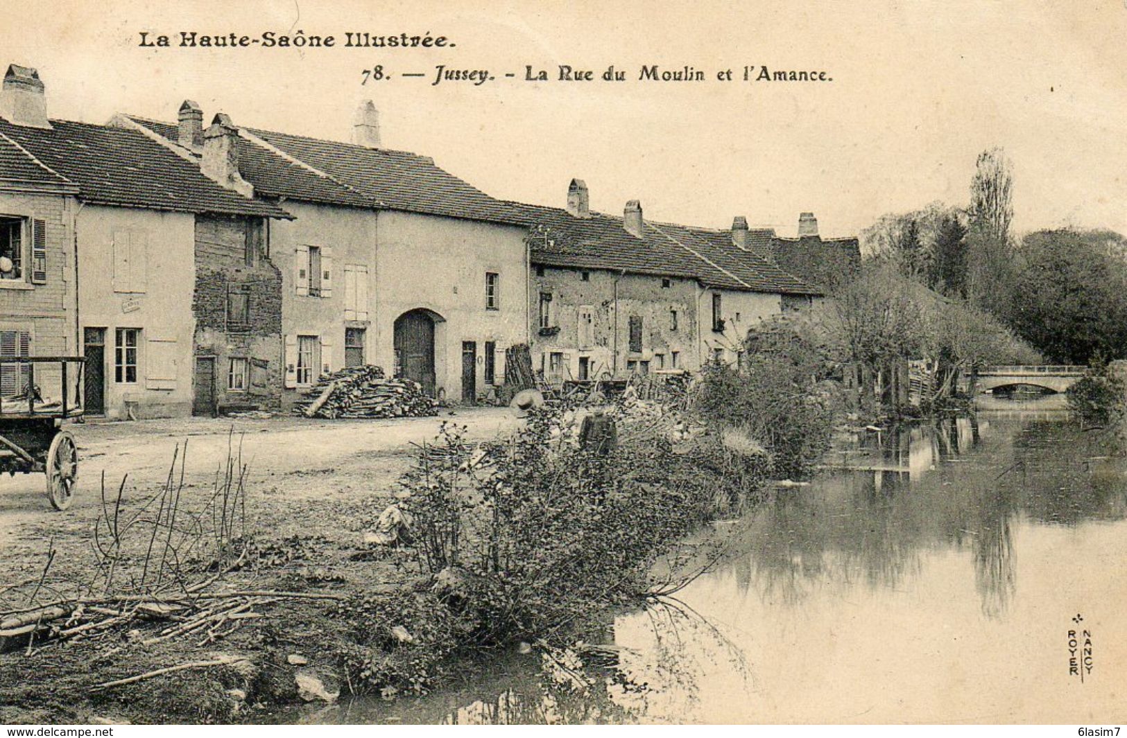 CPA - JUSSEY (70) - Aspect De La Rue Du Moulin De L'Armance En 1908 - Autres & Non Classés