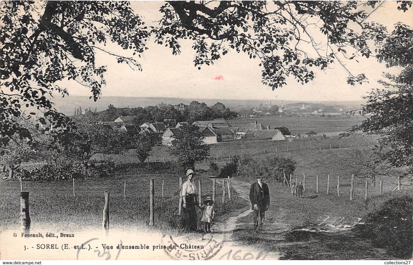 28-SOREL- VUE D'ENSEMBLE PRISE DU CHÂTEAU - Sorel-Moussel