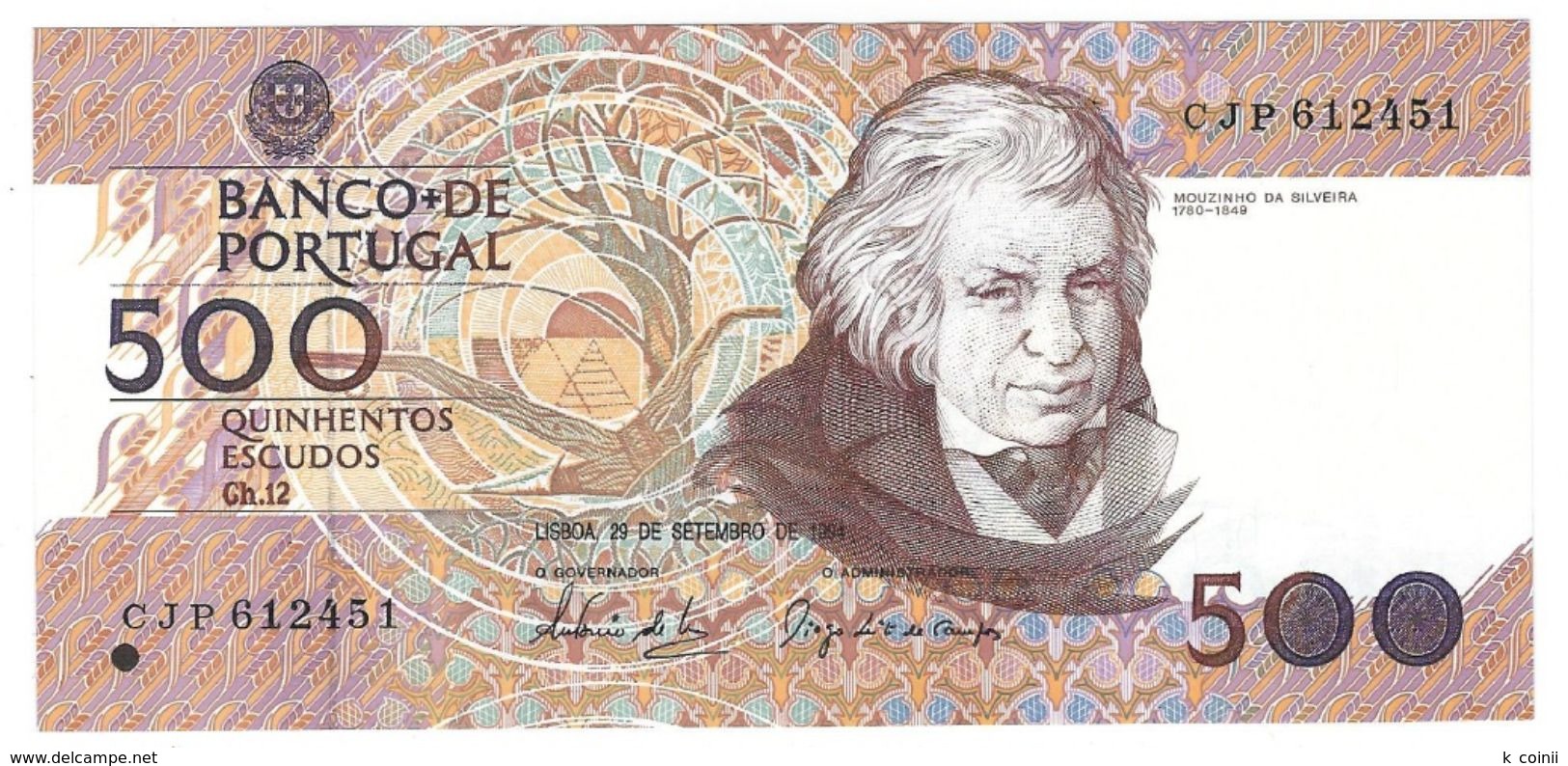 Portugal - 500 Escudos (500$00) 1994 29 September - UNC - Portugal