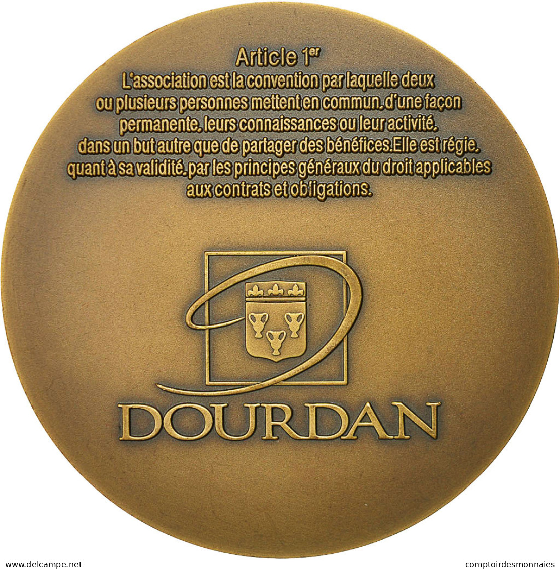 France, Medal, Ville De Dourdan, 2001, SUP+, Bronze - Autres & Non Classés