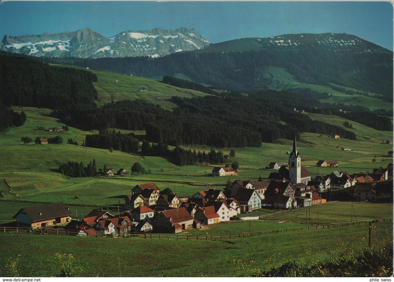 Gonten AI Mit Kronberg Und Säntis - Photo: Gross - Kronberg