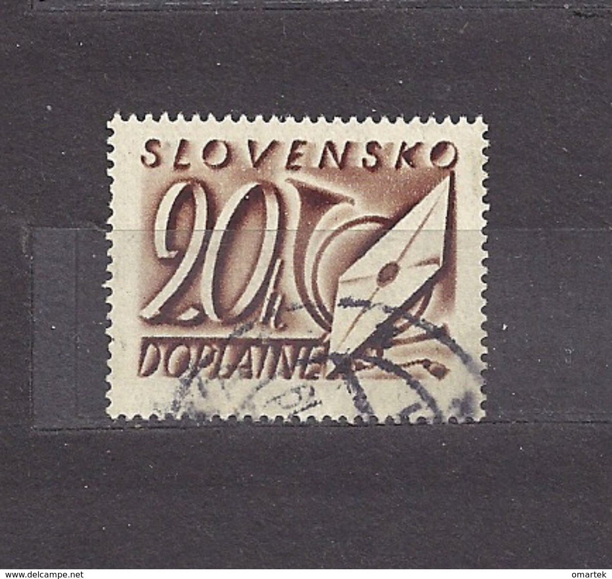 Slovakia Slowakei 1942 Gest ⊙ Mi 25 Sc J 25 Postage Due. Portomarken. SLOVENSKO. - Oblitérés