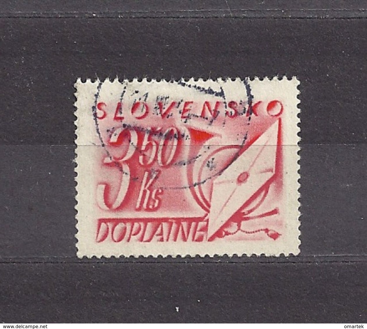 Slovakia Slowakei 1942 Gest ⊙ Mi 36 Sc J 36 Postage Due. Portomarken. SLOVENSKO. - Oblitérés