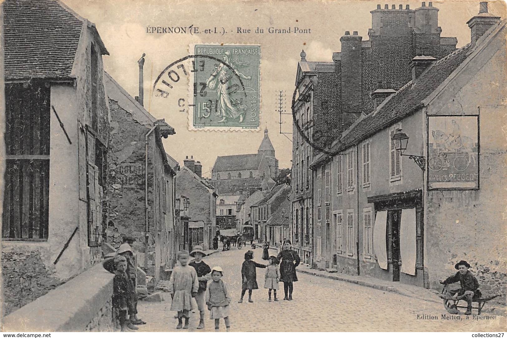 28-EPERNON- RUE DU GRAND PONT - Epernon