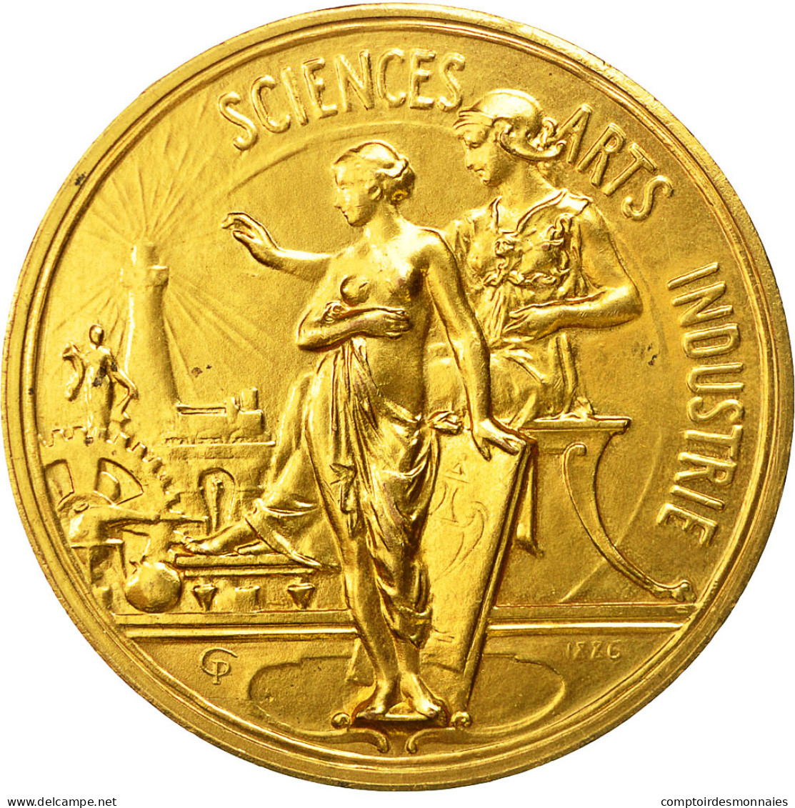 France, Medal, Société Nationale Des Sciences Et Arts Industriels, 1886, SUP+ - Autres & Non Classés