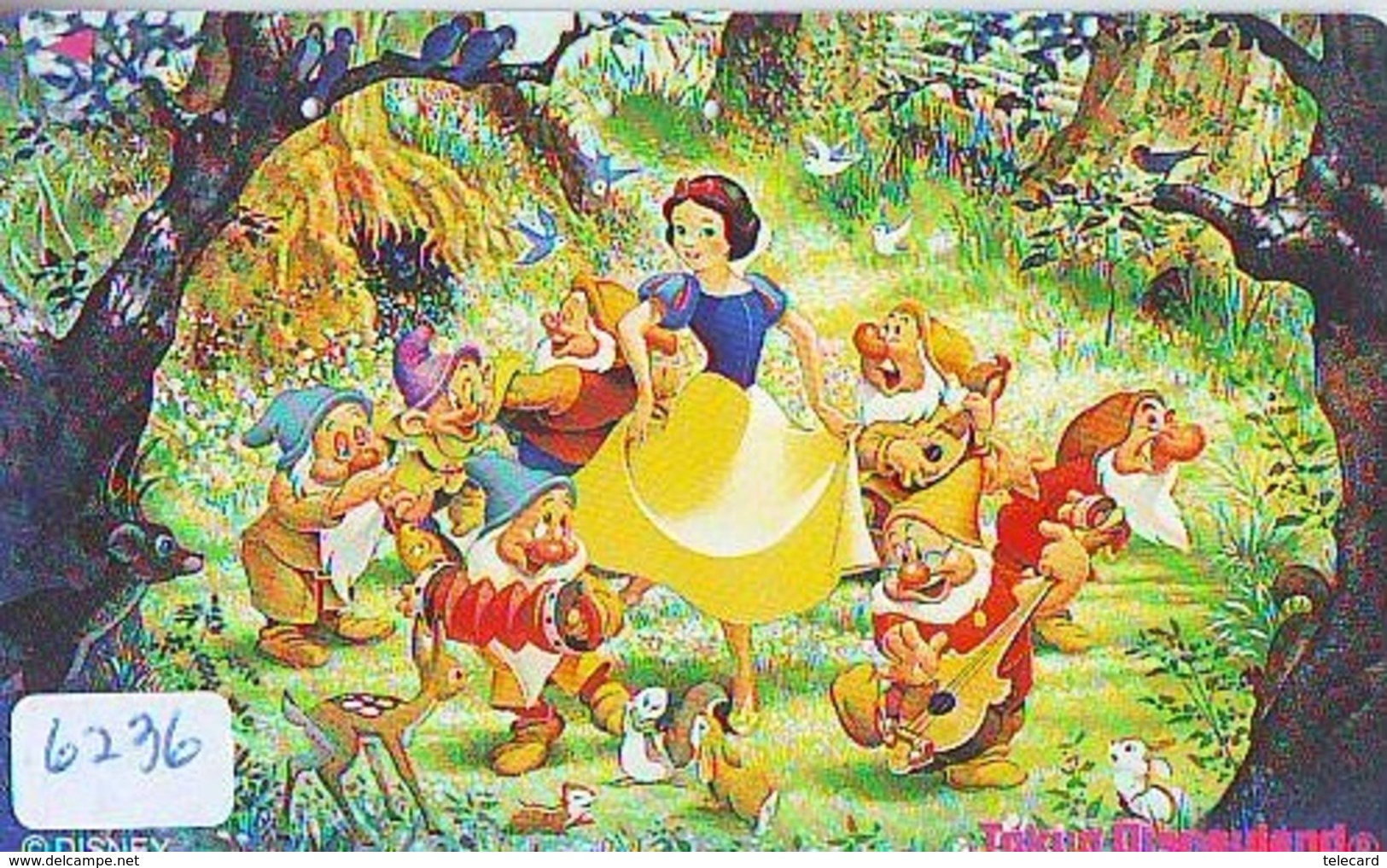 Télécarte Japon * DISNEY * 110-188342 * SNOW WHITE * BLANCHE NEIGE  (6236)  Japan Phonecard * FILM * CINEMA - Disney