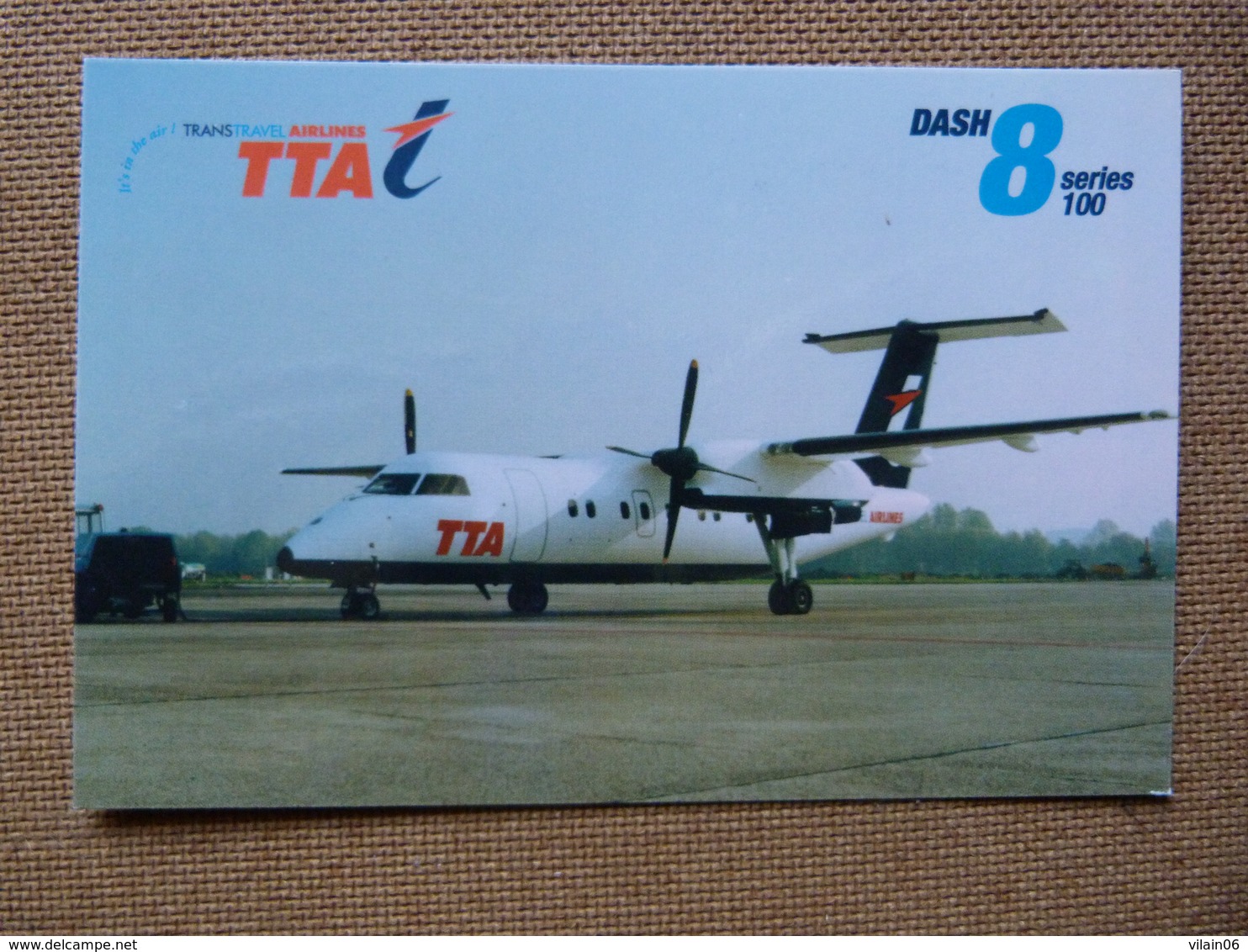 AIRLINE ISSUE / CARTE COMPAGNIE   TTA / TRANS TRAVEL AIRLINES   DASH 8 - 1946-....: Moderne