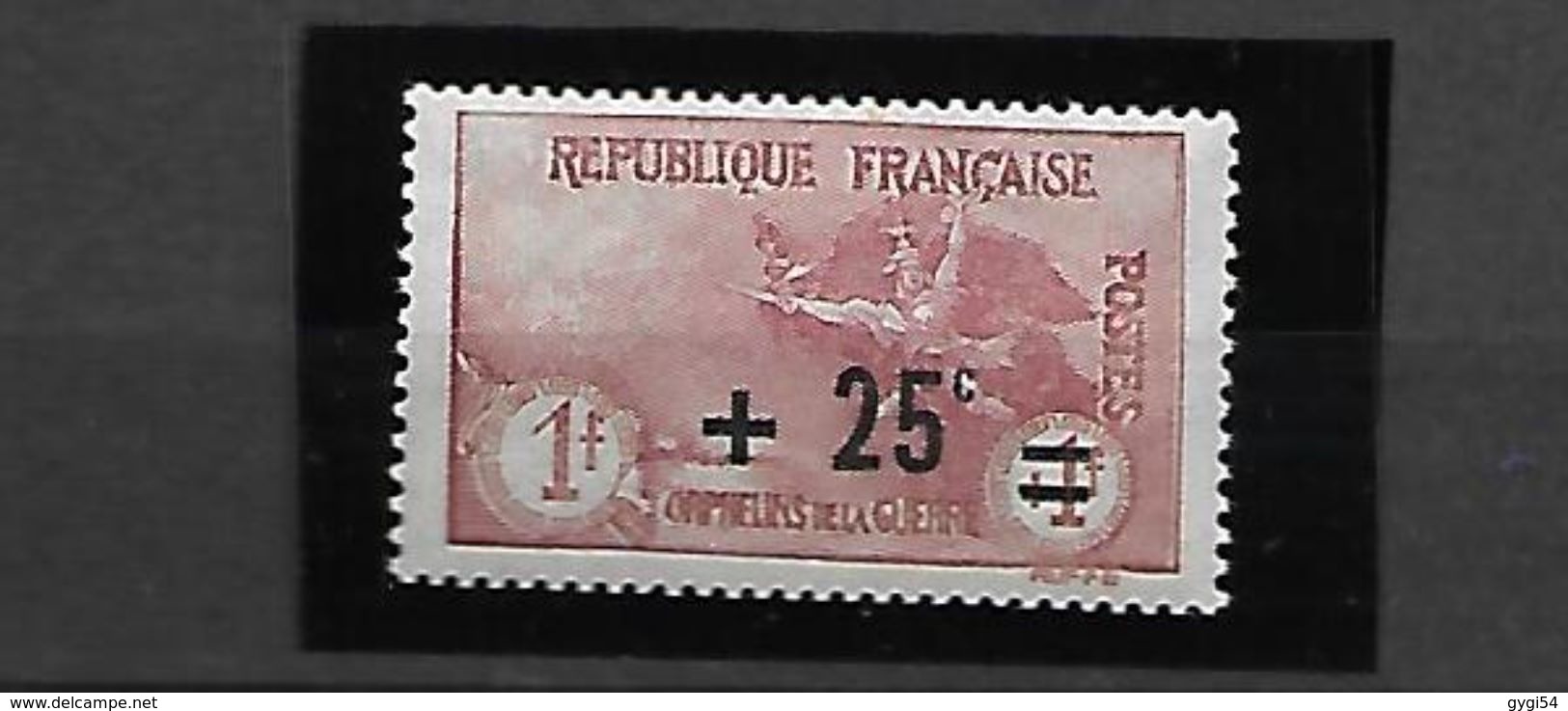 France 1922  Orphelin Surchargé Cat Yt N° 168 N* MLH - Neufs