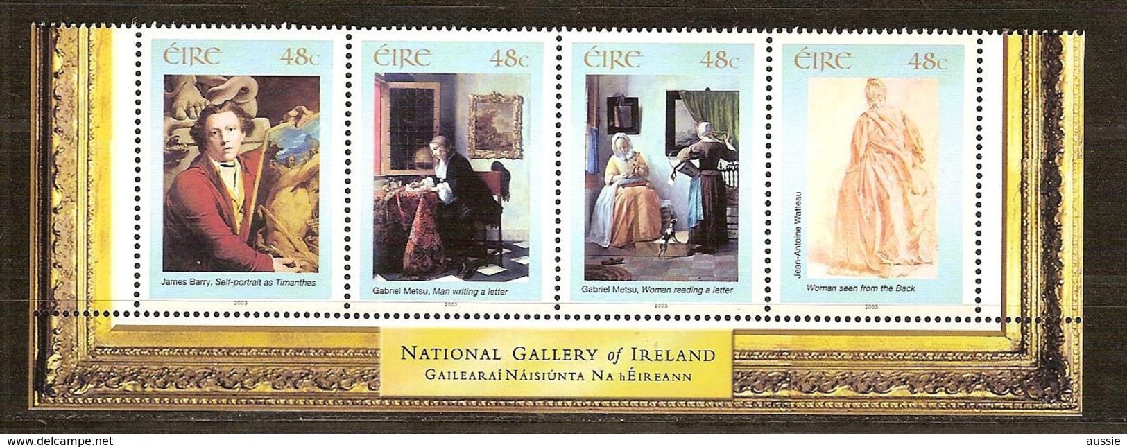 Ierland Irlande 2003 Yvertn° 1532-1535 *** MNH Cote 6,00 Euro National Gallery Tableaux - Nuovi