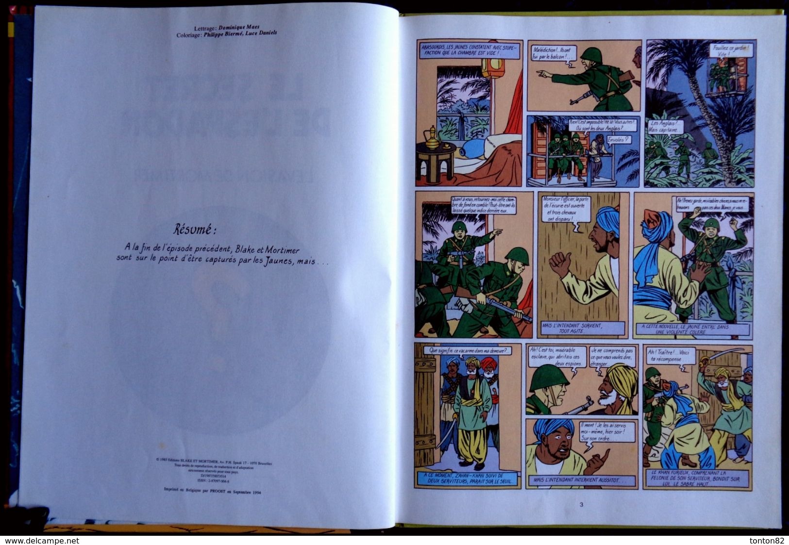 Edgar P. Jacobs - Le Secret De L' Espadon - Tome II -  Éditions Blake Et Mortimer - (  1994 ) . - Blake Et Mortimer