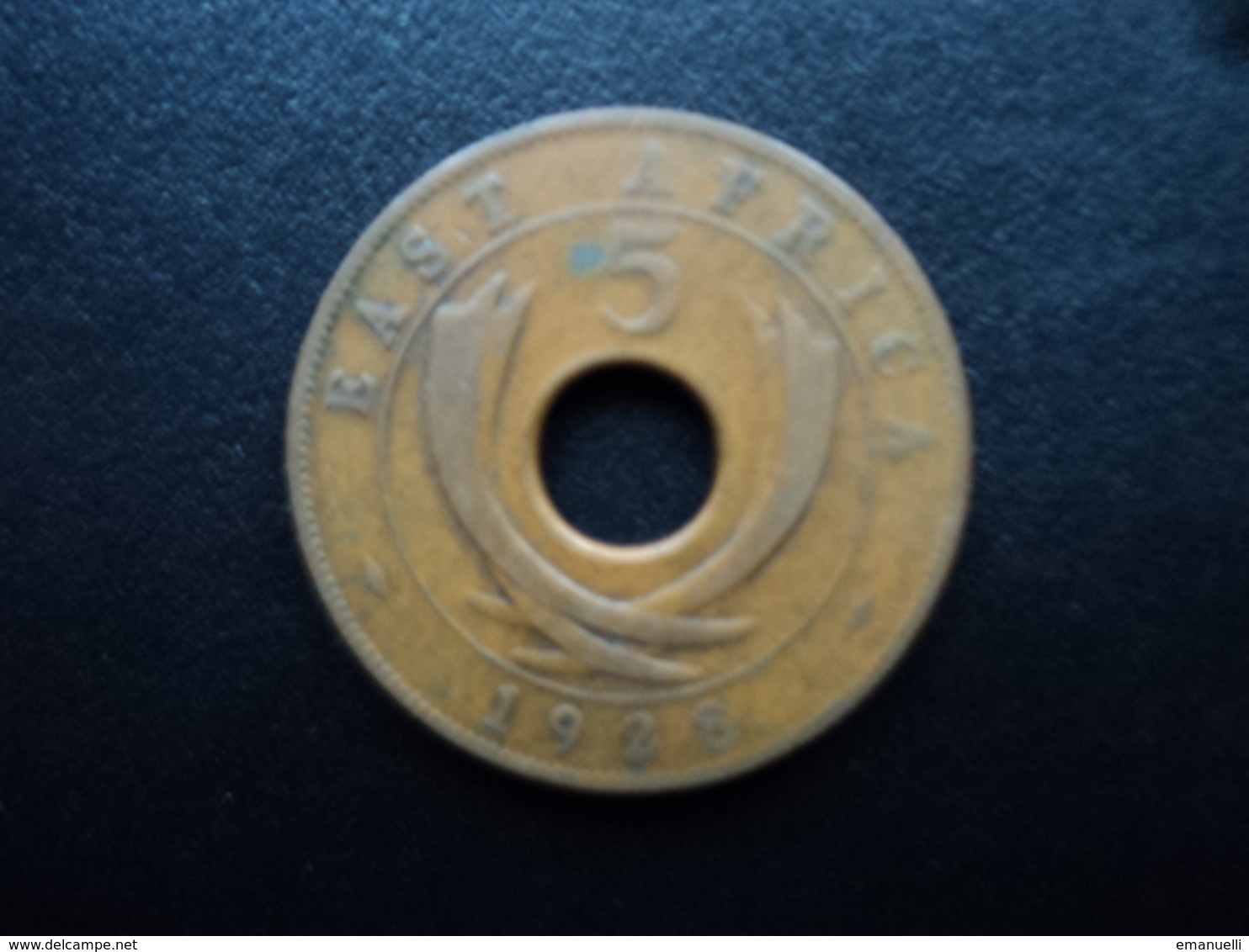 AFRIQUE DE L'EST (ANGLAIS) : 5 CENTS  1928  KM 18   TB+ - Colonia Británica