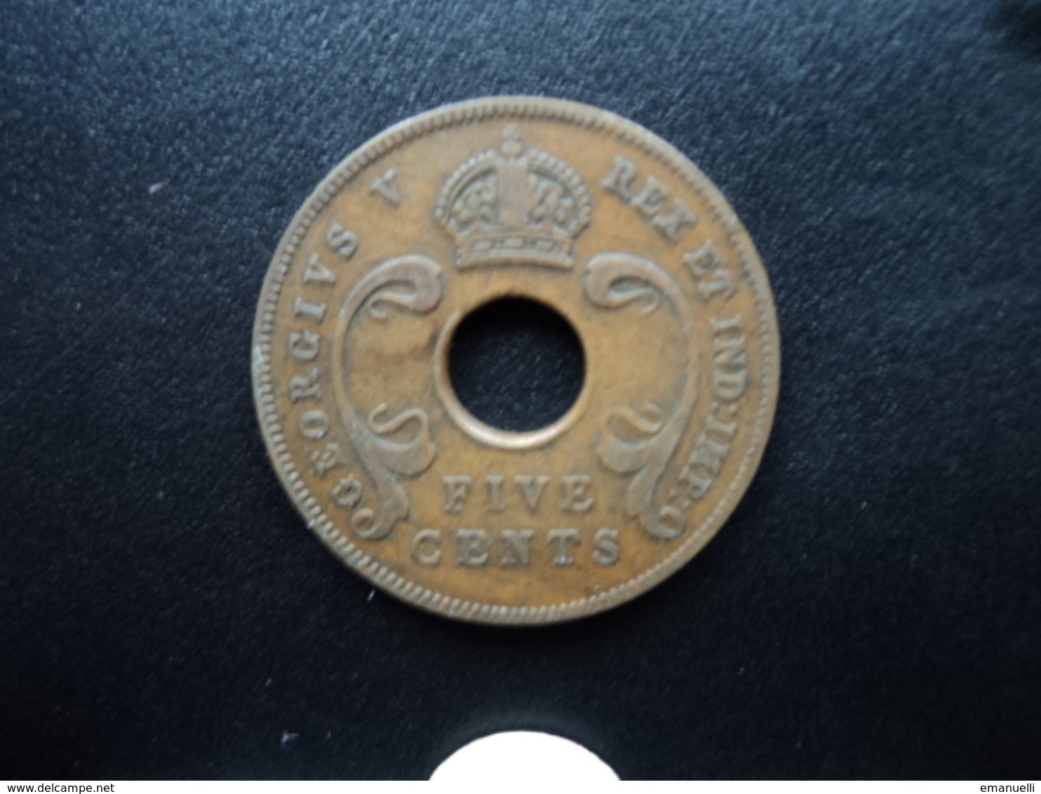 AFRIQUE DE L'EST (ANGLAIS) : 5 CENTS  1934  KM 18   TTB - Colonie Britannique