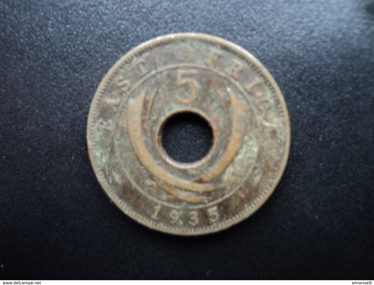 AFRIQUE DE L'EST (ANGLAIS) : 5 CENTS  1935  KM 18   TTB - British Colony