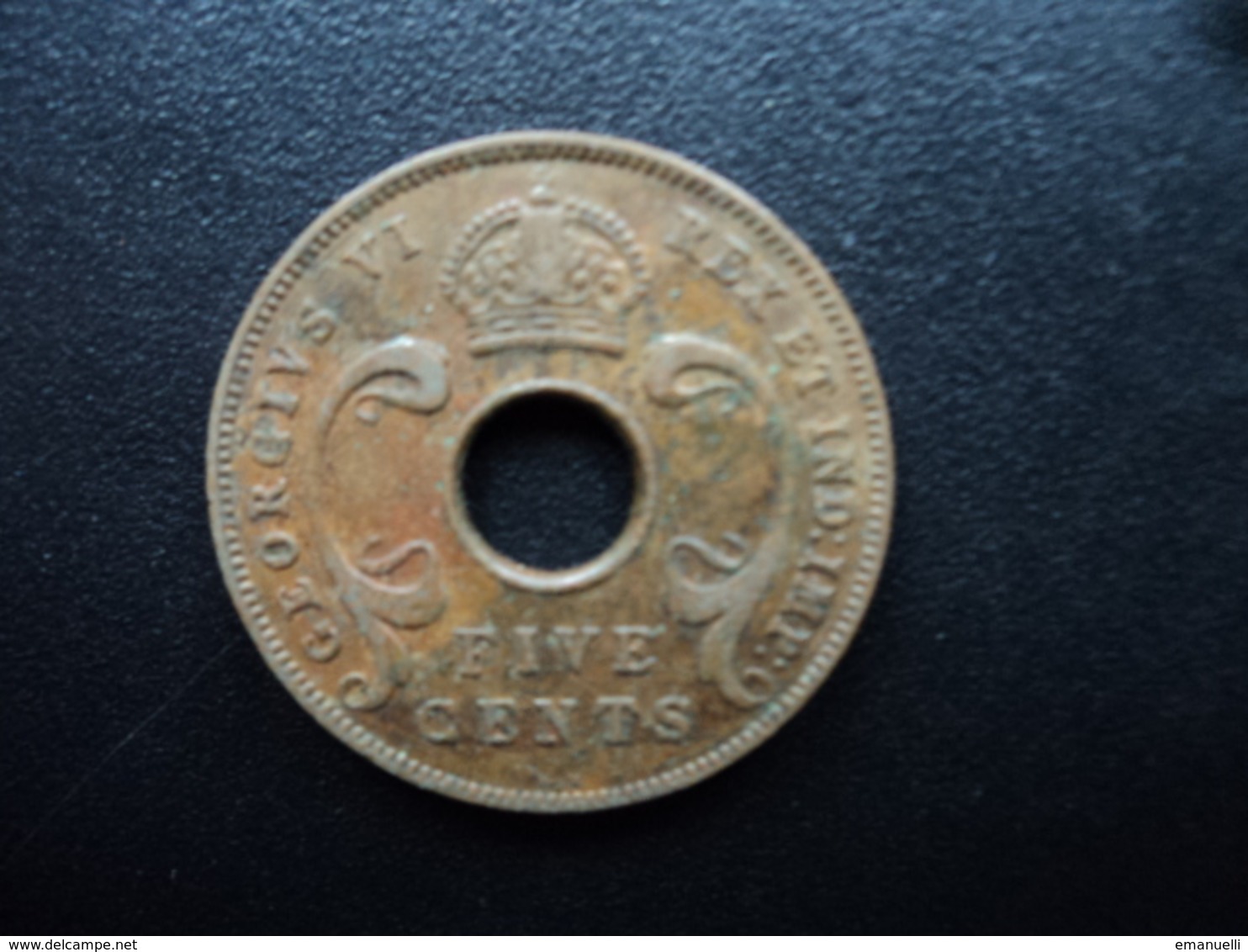 AFRIQUE DE L'EST (ANGLAIS) : 5 CENTS  1937 KN  KM 25.1   TTB - Colonia Británica