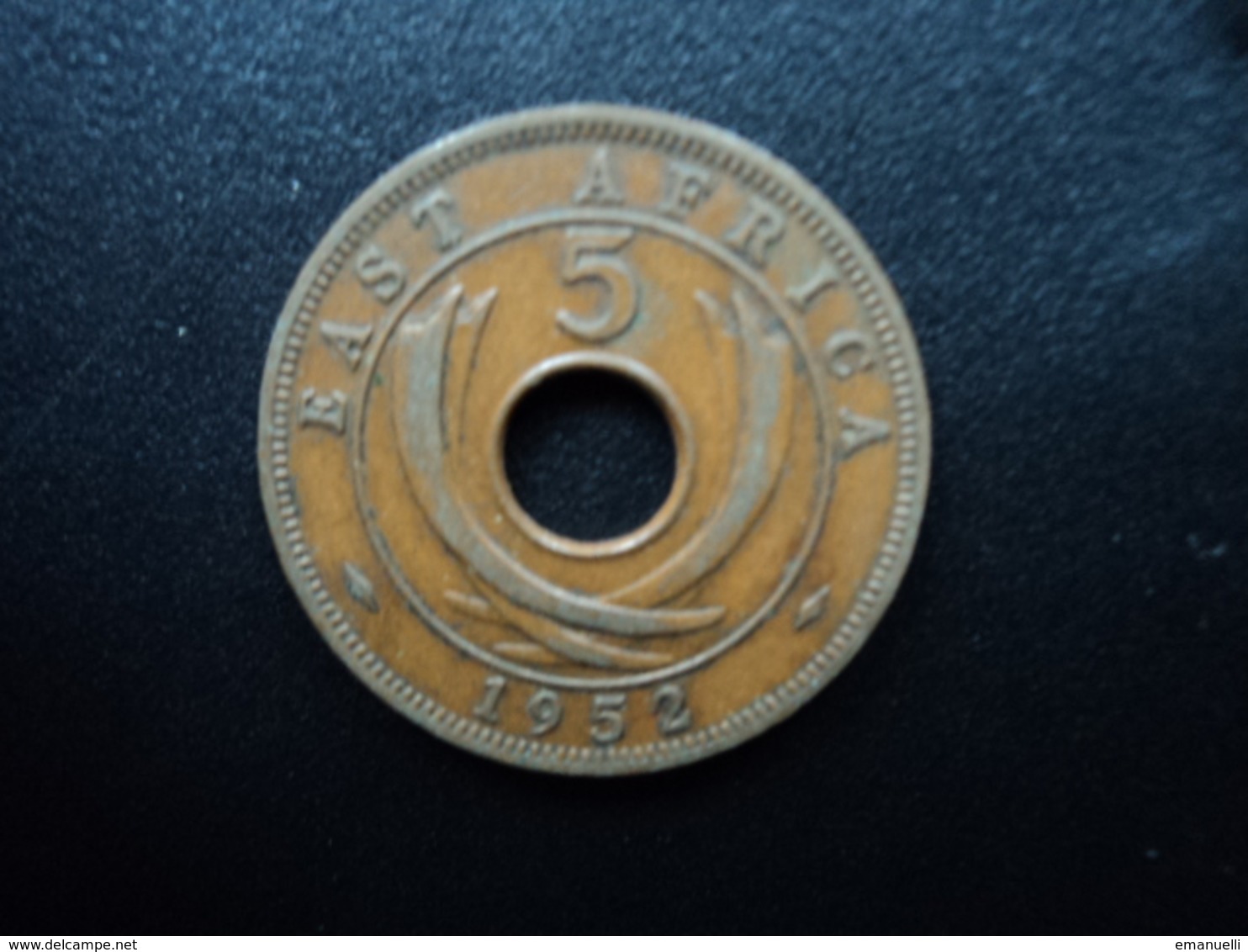 AFRIQUE DE L'EST (ANGLAIS) : 5 CENTS  1952  KM 33   TTB+ - British Colony