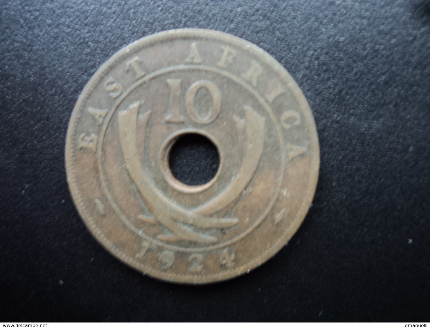 AFRIQUE DE L'EST (ANGLAIS) : 10 CENTS  1924  KM 19   TTB - British Colony