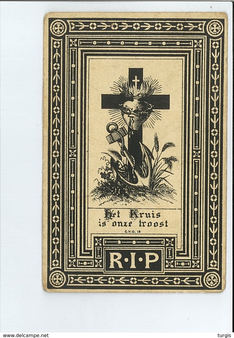 GODEFRIDUS JACOBS ECHTG MARIA J DECKX ° RETIE 1844 + DEUZELD SCHOTEN 1898 - Images Religieuses