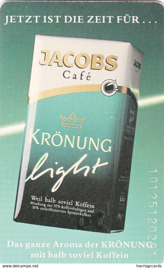 GERMANY - Jacobs Café 1 , Krönung Light , K 0204-12/90 , 6000 Tirage ,used - K-Serie : Serie Clienti