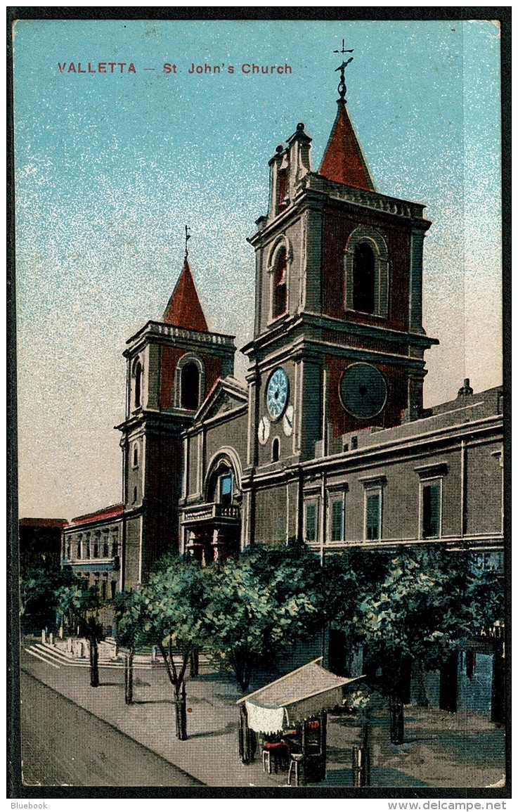 RB 1201 - Early Postcard - St John's Church Valletta - Malta - Malte