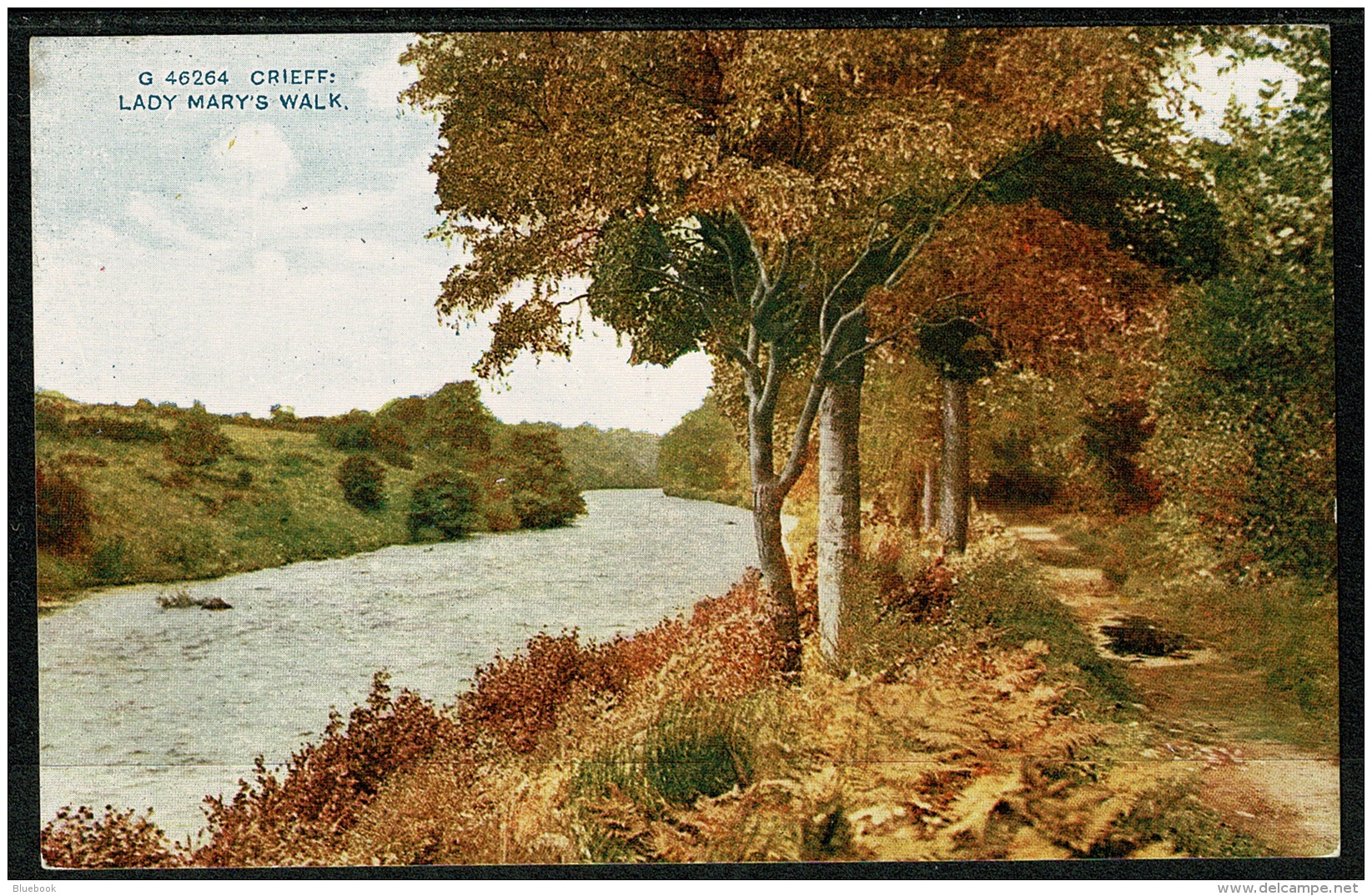 RB 1201 - Early Postcard - Lady Mary's Walk Crieff - Perthshire Scotland - Perthshire